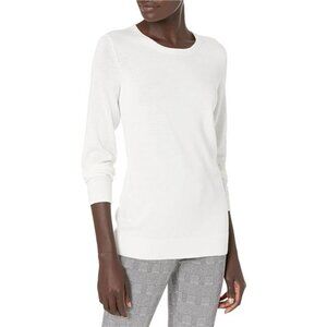 Essentials Women's Long-Sleeve Lightweight Crewneck Sweater